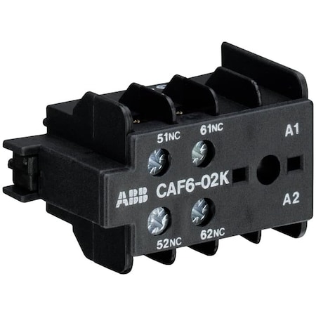 Abb CAF6-02K, AUX, 2NC, K/C6, FRONT CAF6-02K
